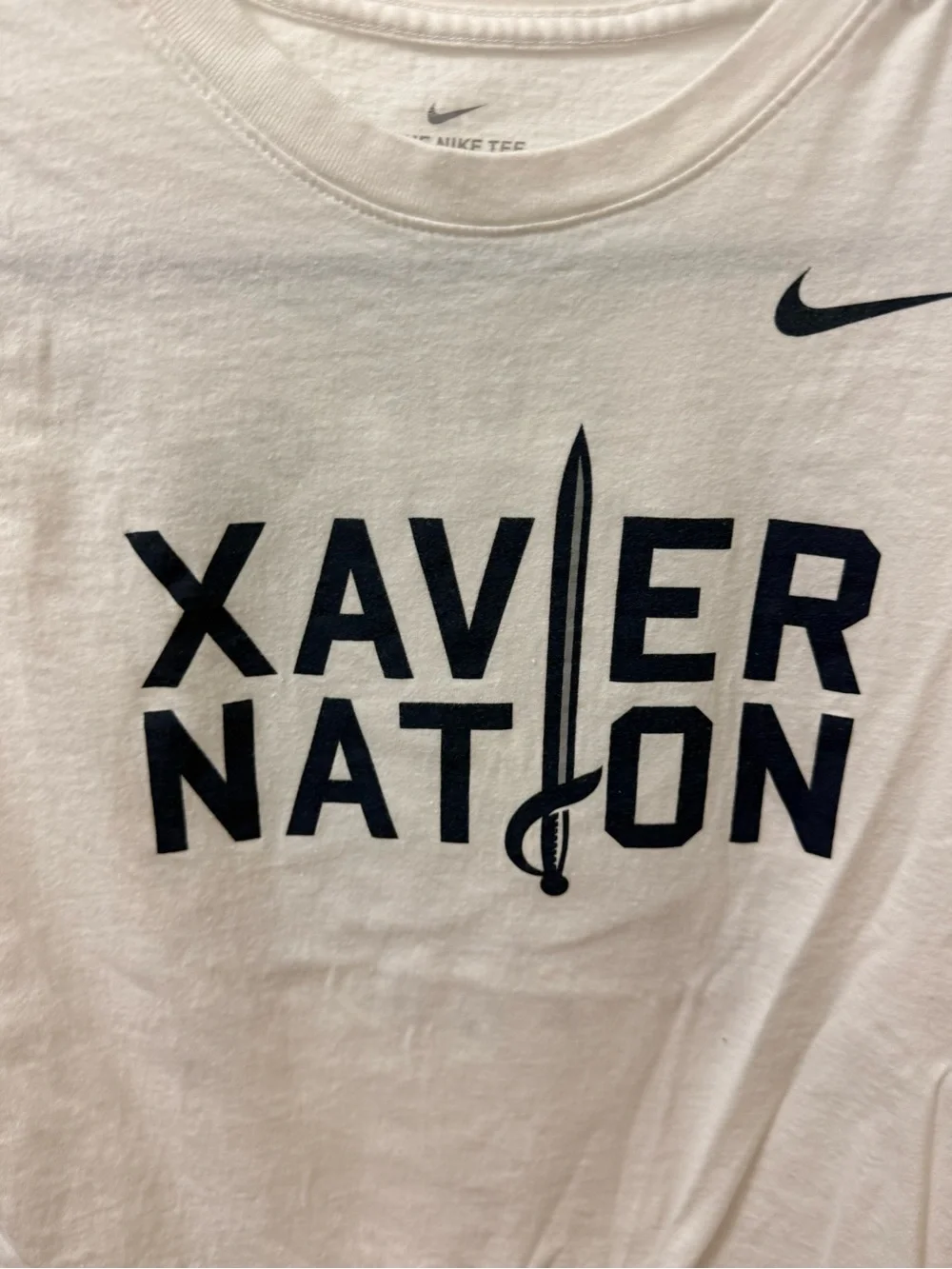 Nike Kids 'Xavier Nation' White Graphic Tee
